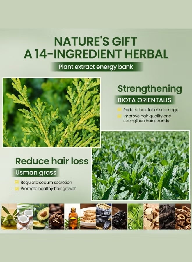 Greenlem Usman Grass Black Hair Nourishing Shampoo Soap 120g – Handmade, Strengthens Hair, Prevents Hair Fall, Softens, Adds Natural Shine, Protects Scalp & Promotes Healthy, Fluffy Hair - Image 2
